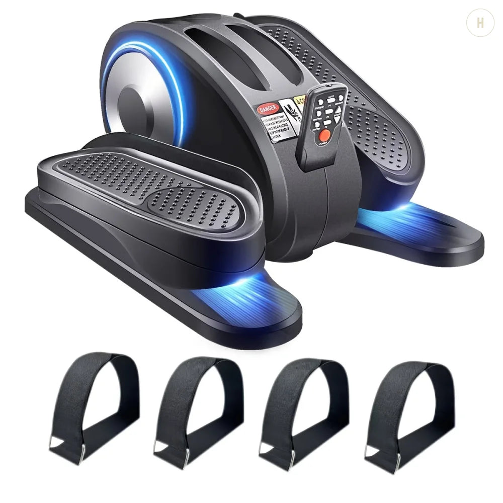 Electric Elliptical Machine Silvery Elliptical Machine + 4 Pedal Straps Home