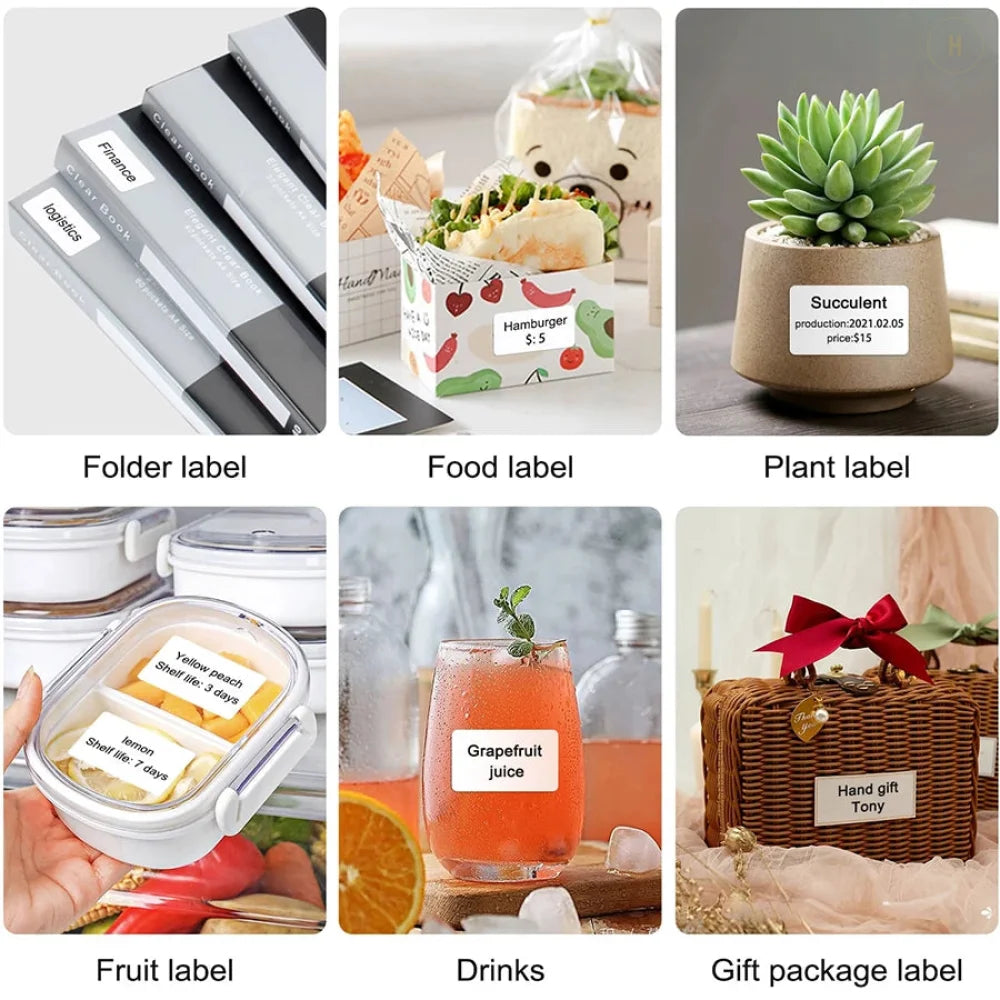 Mini Portable Adhesive Labeller Printer Home