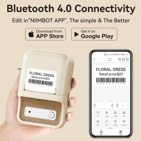Mini Portable Adhesive Labeller Printer Home